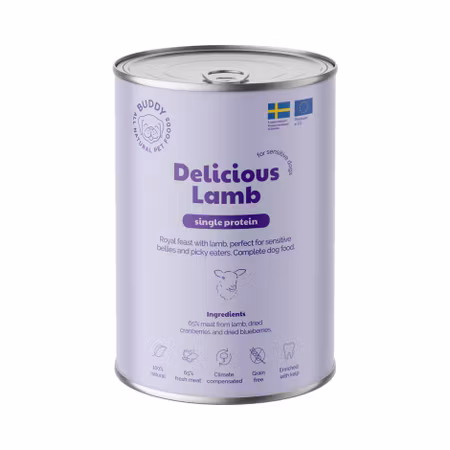 Delicious Lamb Burk 400g Buddy Hundmat