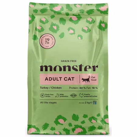 Grain Free Turkey/Chicken Adult Cat Monster