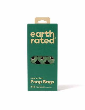 Earth Rated Hundbajspåsar Refill Oparfymerade 21 x 15 st