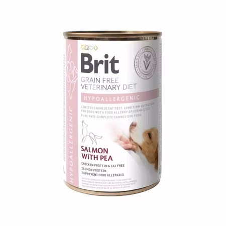 Hypoallergenic Grain Free Salmon & Pea 400g Brit Care Hypoallergeninic