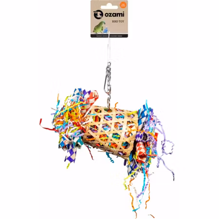 Fågelleksak Bamboo Basket Ozami