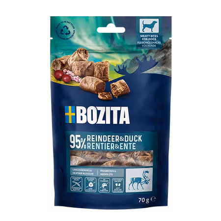 Meaty Bites Reindeer & Duck 70g Bozita