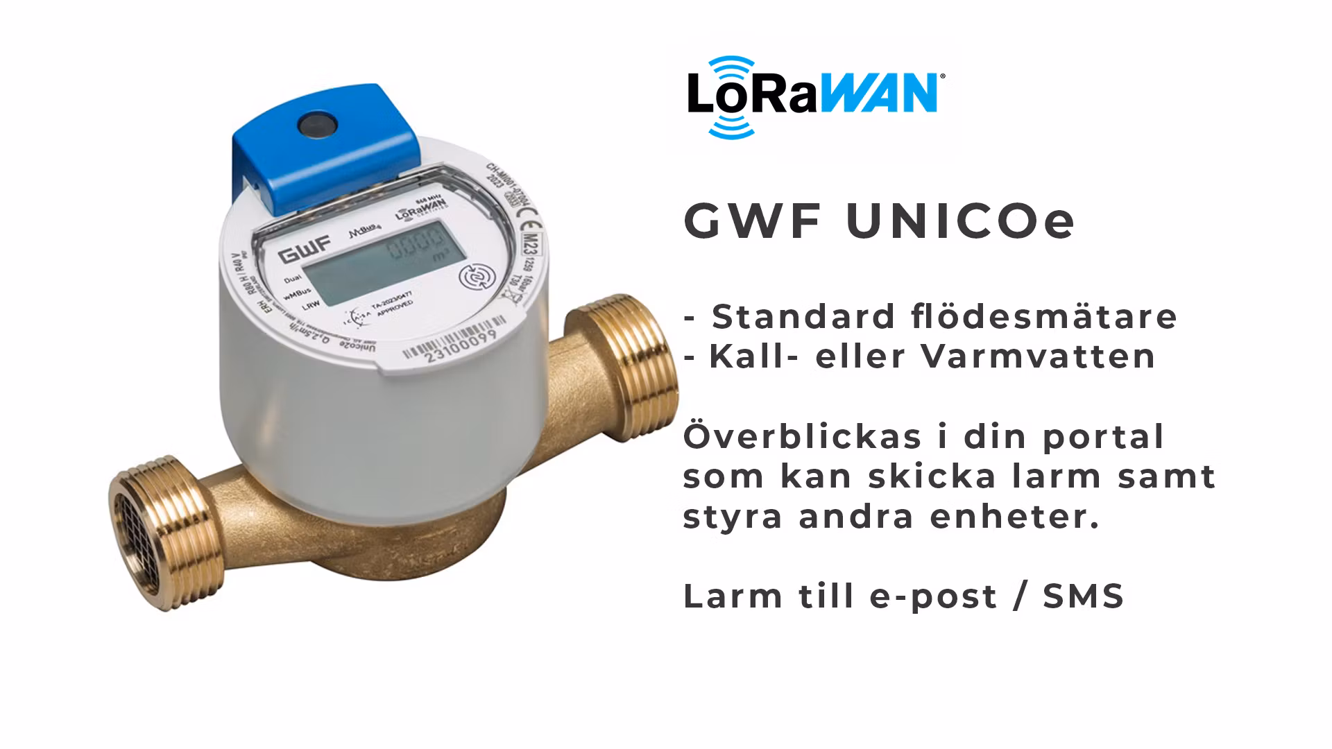 GWF UNICOe - Flödesmätare vatten