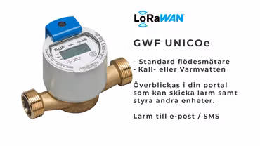 GWF UNICOe - Flödesmätare vatten
