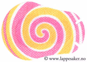 Rosa virvel, 10 stk - Fra 3 år