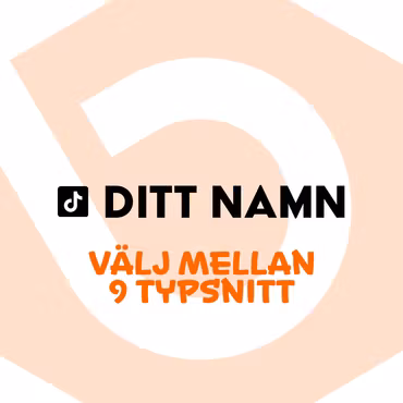 Tiktok + Ditt Namn