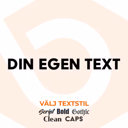 Egen Text - Anpassad Dekal