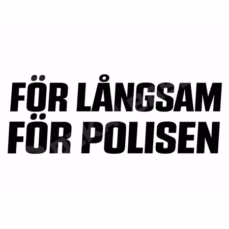 För Långsam För Polisen