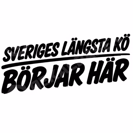 Sveriges Längsta Kö – Dekal