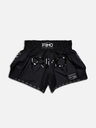 PRIMO: MUAY THAI SHORTS SUPER NYLON - BLACK PANTHER II
