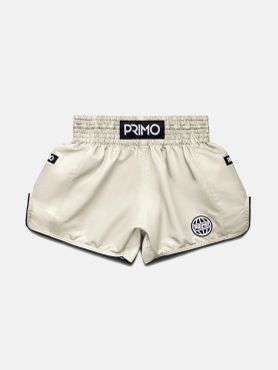 PRIMO: MUAY THAI SHORTS ALTA SERIES - CREAM