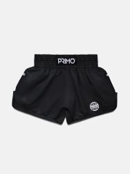 PRIMO: MUAY THAI SHORTS ALTA SERIES - ONYX BLACK