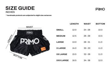 PRIMO: MUAY THA SHORTS FREE FLOW SERIES - GOTHAMS FINEST