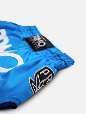 PRIMO: MUAY THAI SHORTS SUPER NYLON - BLUE JAY