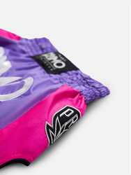PRIMO: MUAY THAI SHORTS SUPER NYLON - PURPLE RAIN