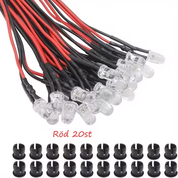 20st Röda dioder 3mm
