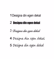 Designa din egen dekal