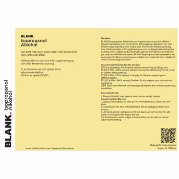 BLANK Isopropanol Alkohol