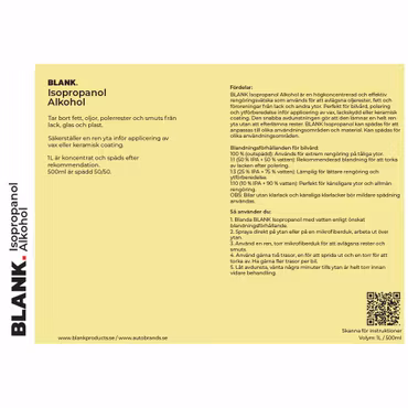 BLANK Isopropanol Alkohol