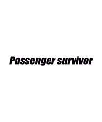 Passenger survivor