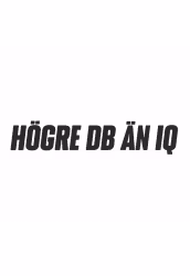 HÖGRE DB ÄN IQ