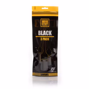 Work Stuff DETAILING BRUSH Black 3-pack Rekondpenslar
