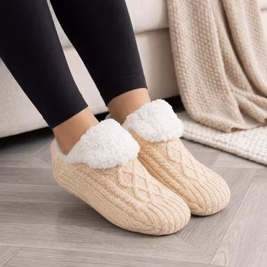 Tøffelsokker (beige)