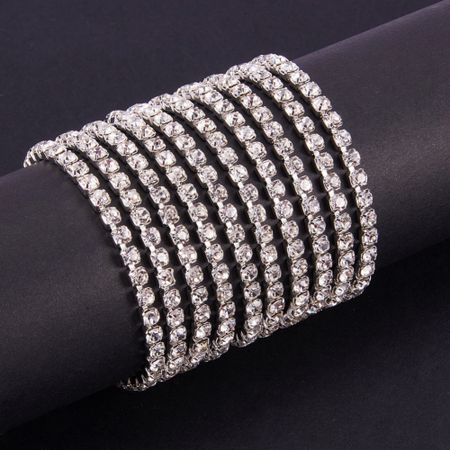 Strasslänk Crystal/silver 3mm, 10 yard, rulle