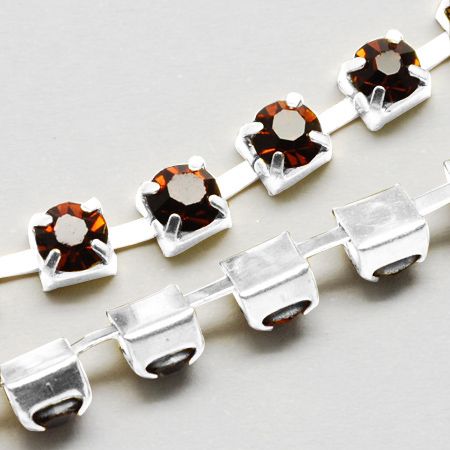 Strasslänk Coffee 2,8mm, 1dm