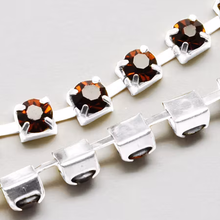 Strasslänk Coffee 2,8mm, 1dm