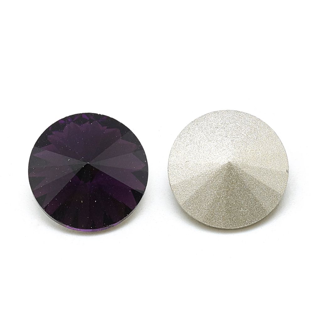 Rhinestone Tanzanite, point back 6mm