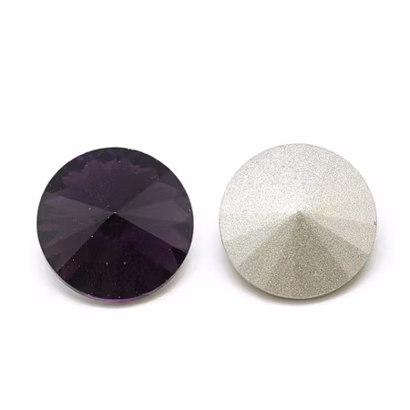 Rhinestone Tanzanite, point back 6mm
