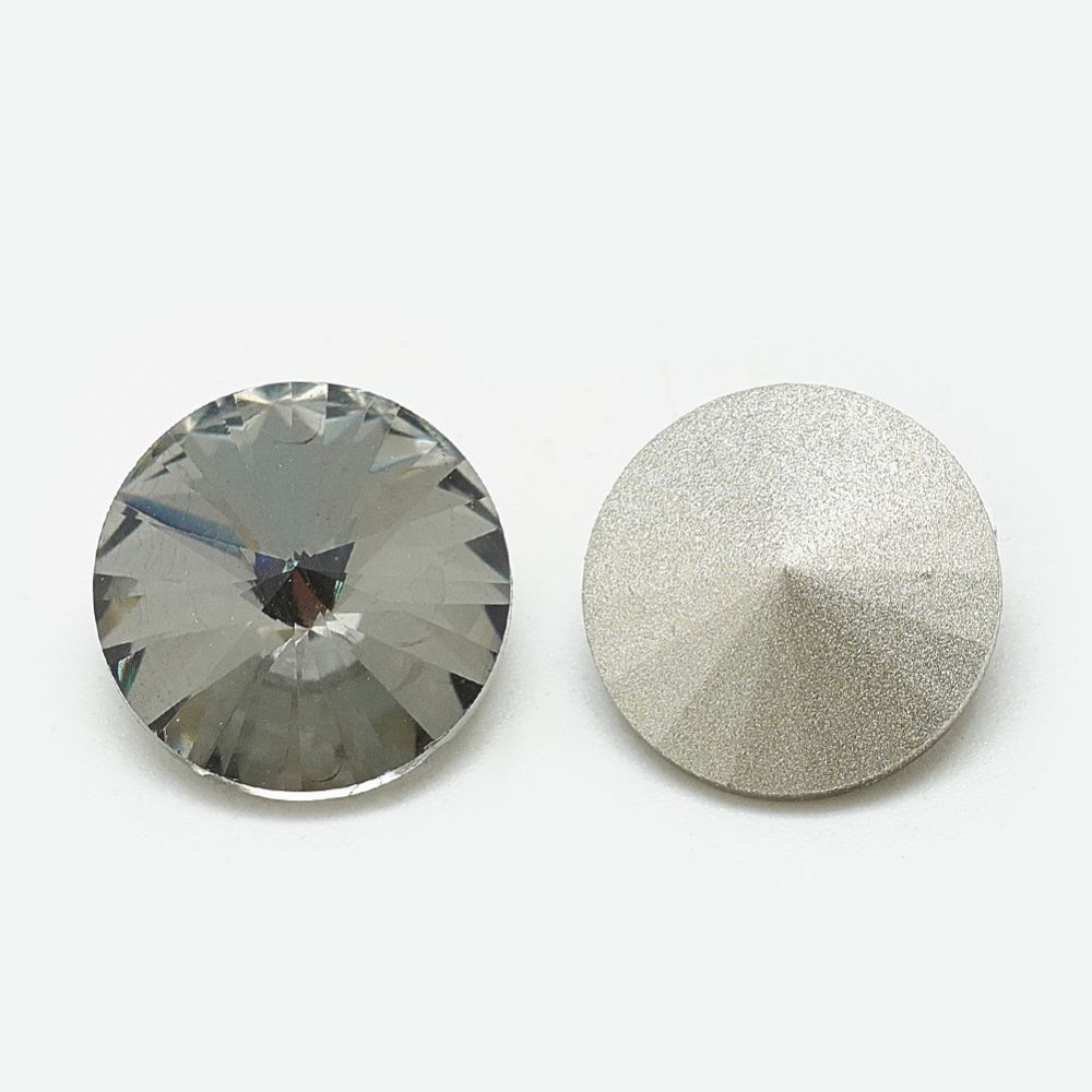 Rhinestone Black Diamond, point back 6mm