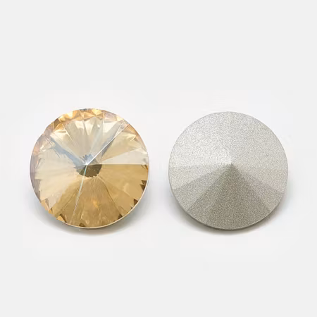 Rhinestone Light Colorado Topaz, point back 6mm