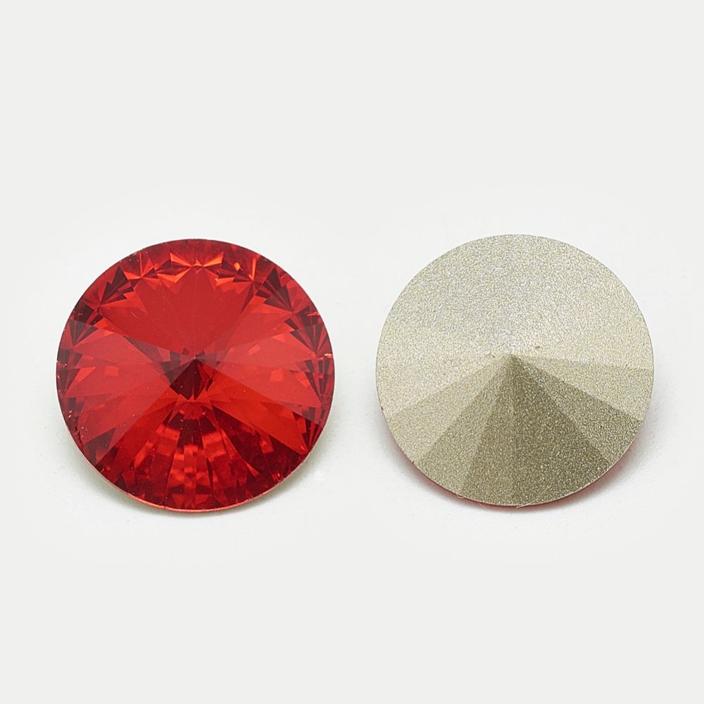 Rhinestone Light Siam, point back 6mm