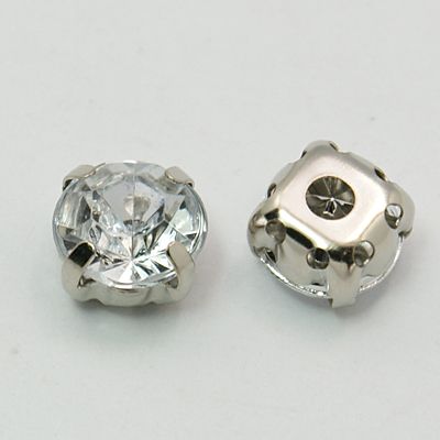 Sew on kristaller crystal, akryl, 8mm