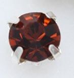 Sew on kristaller smoked Topaz 8mm