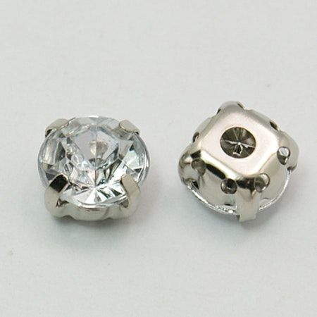 Sew on kristaller crystal 8mm, 288st