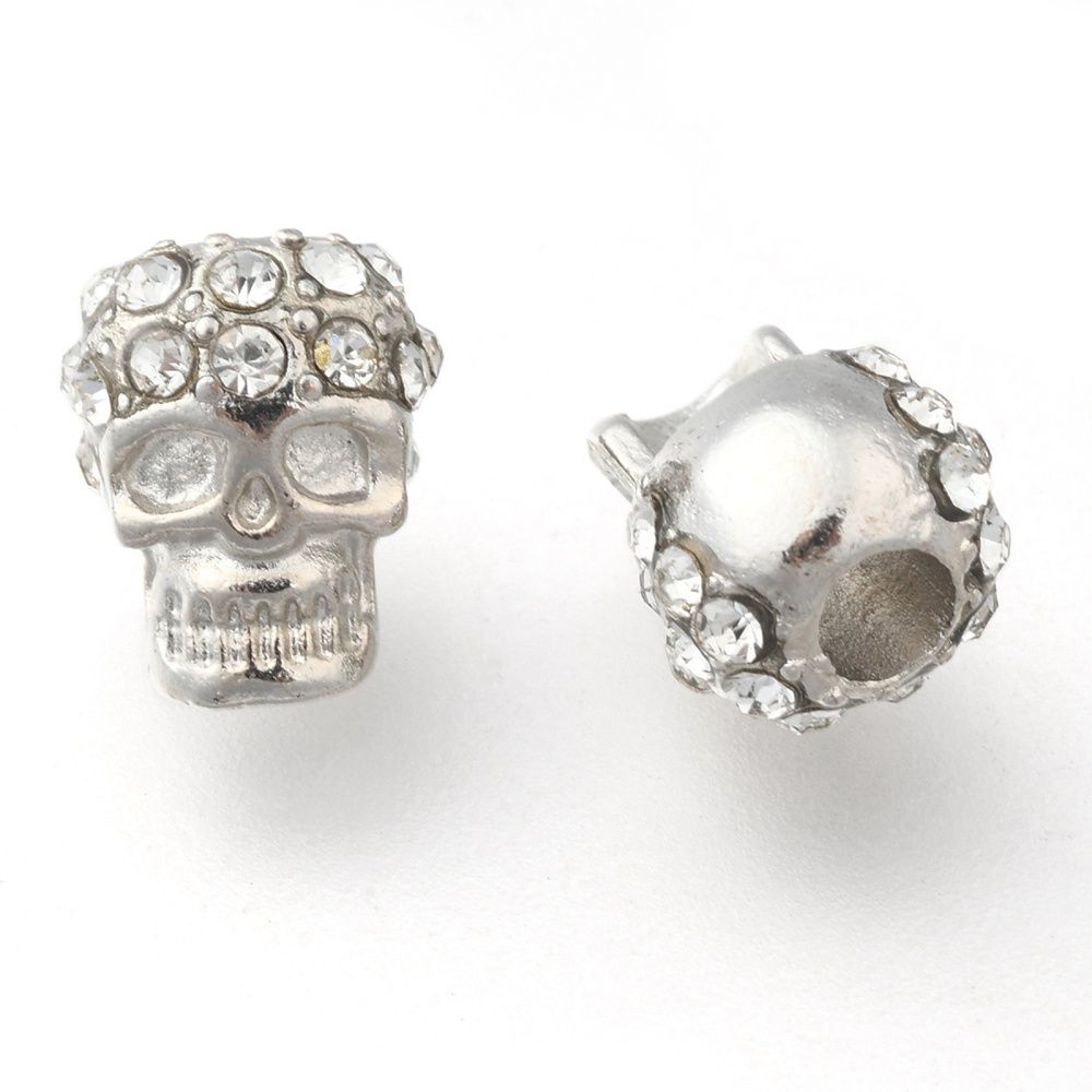Zink Alloy Dödskalle med strass