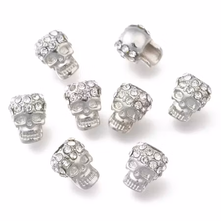 Zink Alloy Dödskalle med strass