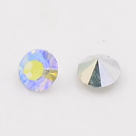 Rhinestone crystal AB point back 8mm ca 50st