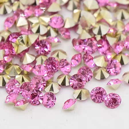 Rhinestone Orchid point back 8mm ca 50st