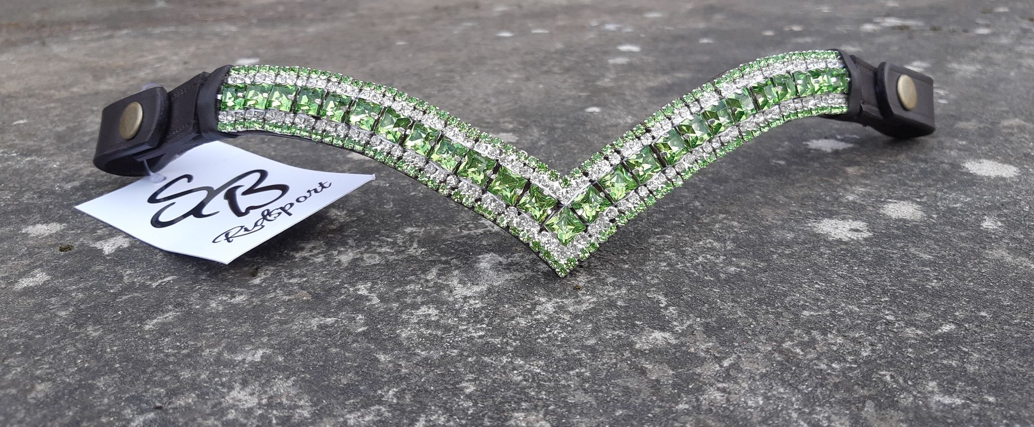 NI pannband lime/vit minishettis-shettis (flera färger)