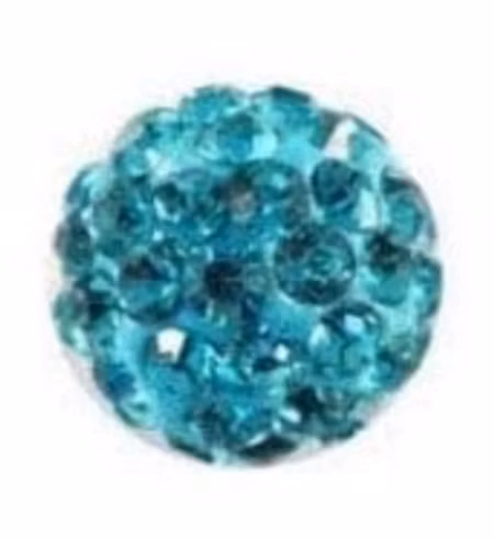 Shamballa turkos 10mm