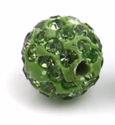 Shamballa lime 10mm