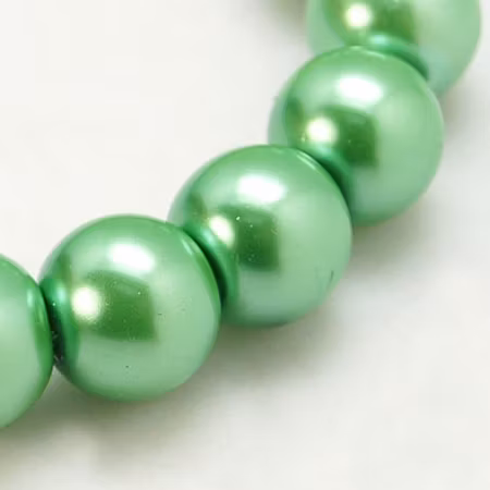 Glaspärlor Aquamarine 8mm