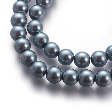 Glaspärlor Gray 8mm