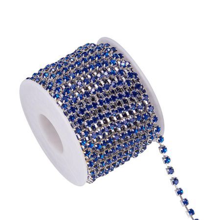 Strasslänk Sapphire 3mm, 1dm