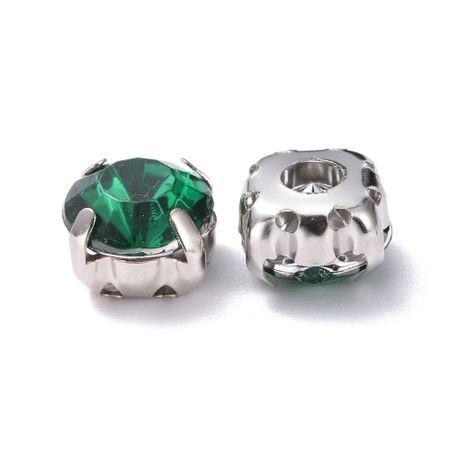 Sew on kristaller emerald 8mm