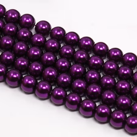 Glaspärlor Purple, 8mm